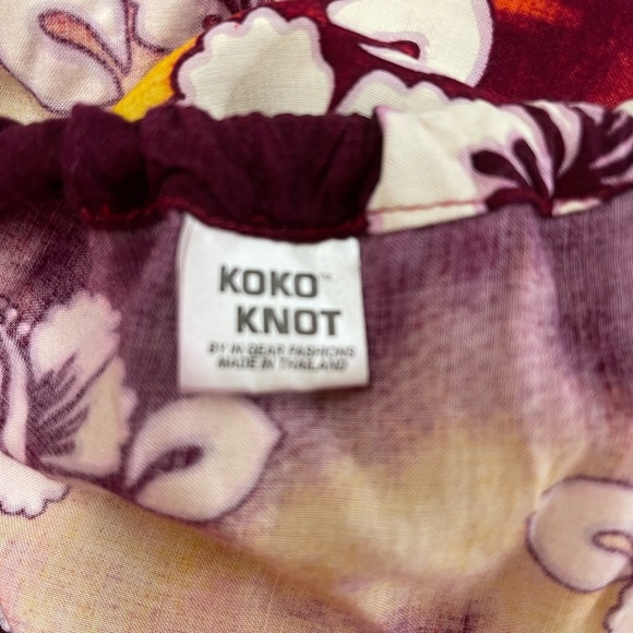 Koko Knot Beach Tropical Polynesian Sarong coverup OSFM - Picture 3 of 3